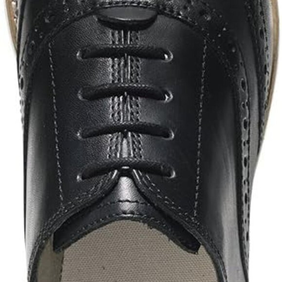 Women's Wingtip Oxford Leather Suede Comfort Waterproof Casual Shoes - Picture 5 of 5